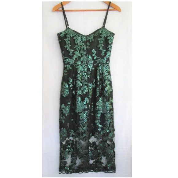 NWOT DRESS THE POPULATION "KATE" COCKTAIL DRESS S - Picture 2 of 3